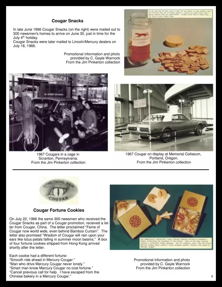 Classic Cougar Community: 1967 Cougar Introduction Program Page 10