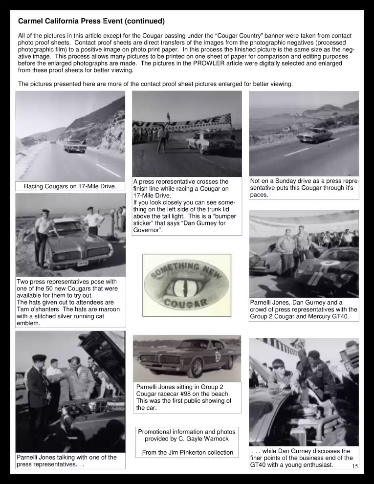 Classic Cougar Community: 1967 Cougar Introduction Program Page 16