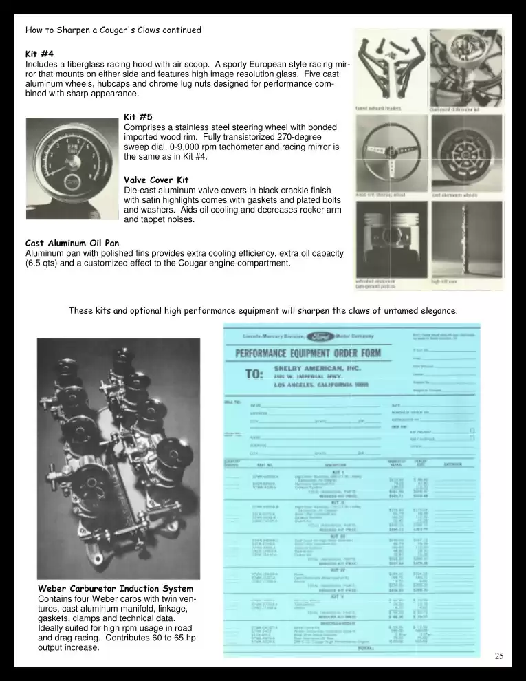 Classic Cougar Community: 1967 Cougar Introduction Program Page 26