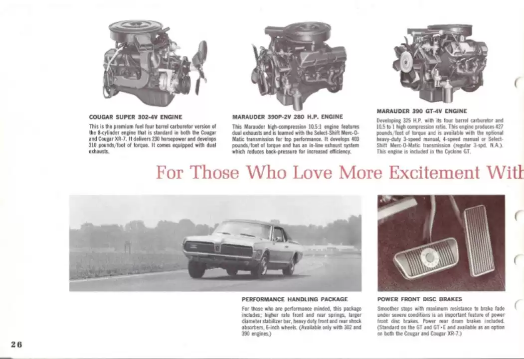 Classic Cougar Community: 1968 Cougar Dealer Guide Page 10