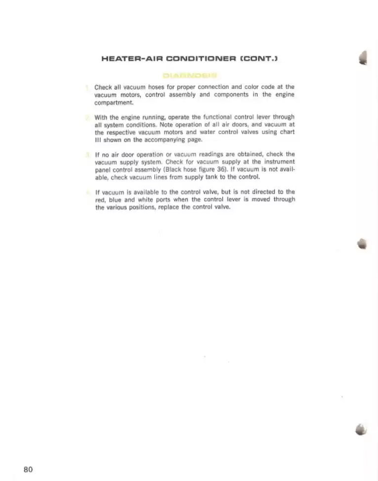 Classic Cougar Community: 1968 Vacuum System Diagnostic Guide Page 14