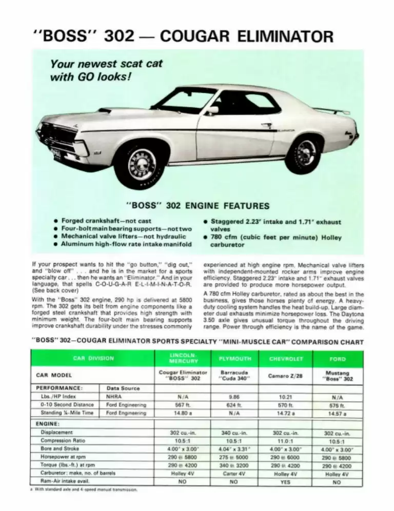 Classic Cougar Community: 1969 Mercury Sales Newsletter Page 5
